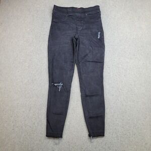 Spanx Jeans Womens Size Medium Black‎ Denim Stretch High Rise 29x27